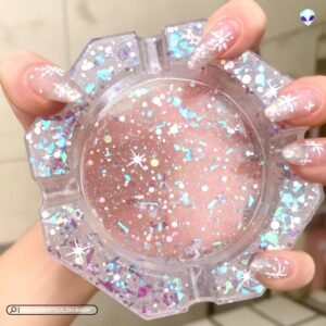 Handmade Sparkling “Crystal Match” Ashtray